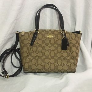 AUTHENTIC Coach Signature Mini Kelsey Handbag NWT